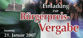 Bürgerpreisvergabe 2007